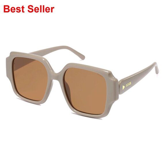 Oversized Retro Square Polarized Sunglasses Vintage 70s Style Unisex